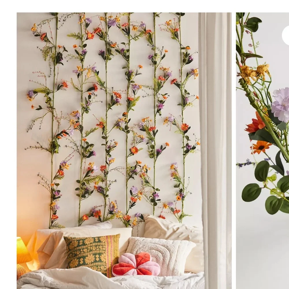 New Urban Outfitters Faux Spring Flower Garland